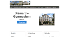 Desktop Screenshot of bismarck-gymnasium.de