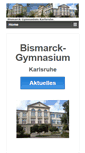 Mobile Screenshot of bismarck-gymnasium.de