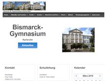Tablet Screenshot of bismarck-gymnasium.de